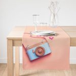 Realhomes 3D Instagram Fotoğraf Makinası Desenli Dijital Baskılı Özel Tasarım Süet Runner Realhomes