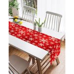 - SuetRunner-3031-Gorsel2 - Realhomes  Realhomes Beyaz Kar Taneleri Motifli Dijital Baskılı Dekoratif Özel Tasarım Süet Runner Realhomes