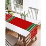 Realhomes Merry Christmas Motifli Dijital Baskılı Süet Runner Realhomes