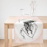 RealHomes Dijital Baskılı Dekoratif Süet Runner Realhomes