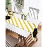 - SuetRunner-3065-Gorsel2 - Realhomes  Realhomes Altın Şeritli Merry Christmas Desenli Dekoratif Özel Tasarım Süet Runner Realhomes