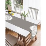 Realhomes Home Sweet Home Dijital Baskılı Dekoratif Süet Runner Realhomes