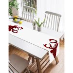 Realhomes Modern Ekose Geyik Desenli Dijital Baskılı Özel Tasarım Süet Runner Realhomes