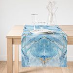 - SuetRunner-3129-Gorsel1 - Realhomes  Realhomes Mavi Renkli Mermer Desenli Dijital Baskılı Özel Tasarım Süet Runner Realhomes