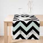 RealHomes Özel Tasarımlı Dijital Baskılı Dekoratif Süet Runner Realhomes