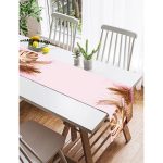 Realhomes 3D Yaprak ve Ananas Desenli Özel Tasarım Süet Runner Realhomes