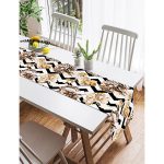 Realhomes Zigzag Zeminde Çiçekler Temalı Modern Süet Runner Realhomes