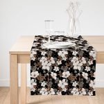 - SuetRunner-3185-Gorsel1 - Realhomes  Realhomes Siyah Zeminde 3D Çiçekler Temalı Modern Özel Tasarım Süet Runner Realhomes