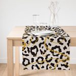 - SuetRunner-3190-Gorsel1 - Realhomes  Realhomes Zebra Desenli Altın Detaylı Modern Özel Tasarım Süet Runner Realhomes