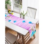 Realhomes Özel Tasarım Deniz Yıldızı Motifli Modern Süet Runner Realhomes