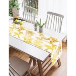 Realhomes Altın Renkte Palmiyeler Özel Tasarım Süet Runner Realhomes