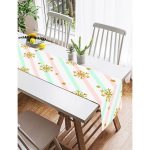 Realhomes Pembe Mavi Zeminde Kar Tanesi Detaylı Modern Özel Tasarım Süet Runner Realhomes