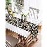 Realhomes Leopar Desenli Altın Detaylı Özel Tasarım Modern Özel Tasarım Süet Runner Realhomes