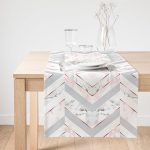 RealHomes Özel Tasarımlı Dijital Baskılı Dekoratif Süet Runner Realhomes