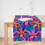 - SuetRunner-3262-Gorsel1 - Realhomes  Realhomes Mavi Zeminli Yapraklar Özel Tasarımlı Süet Runner Realhomes