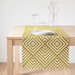 - SuetRunner-3266-Gorsel1 - Realhomes Realhomes Geometrik Altın Kabartma Desenli Özel Tasarım Süet Runner Realhomes