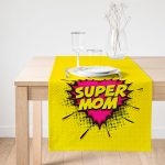 RealHomes Özel Tasarımlı Dijital Baskılı Dekoratif Süet Runner Realhomes