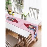 RealHomes Özel Tasarımlı Dijital Baskılı Dekoratif Süet Runner Realhomes