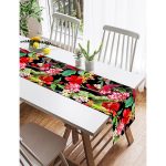 - SuetRunner-3320-Gorsel2 - Realhomes  Realhomes Siyah Zeminde 3D Tropikal Papağanlar Modern Özel Tasarım Süet Runner Realhomes