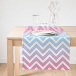 - SuetRunner-3357-Gorsel1 - Realhomes  Realhomes Renkli Zigzag Tasarımlı 3D Dijital Baskılı Özel Tasarım Süet Runner Realhomes