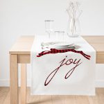 Realhomes Joy Ekosa Geyik Desenli Dekoratif Süet Runner Realhomes