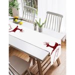 Realhomes Joy Ekosa Geyik Desenli Dekoratif Süet Runner Realhomes