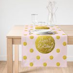 RealHomes Özel Tasarımlı Dijital Baskılı Dekoratif Süet Runner Realhomes