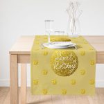 RealHomes Özel Tasarımlı Dijital Baskılı Dekoratif Süet Runner Realhomes