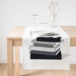 Realhomes Gül Kitap ve Kahve Tasarımlı Dijital Baskılı Süet Runner Realhomes