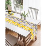 - SuetRunner-3374-Gorsel2 - Realhomes  Realhomes Sarı Gri Zigzag Desenli Modern Tasarımlı Dekoratif Süet Runner Realhomes