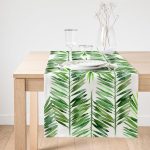 Realhomes Suluboya Lif Yapraklar Desenli Özel Tasarım Süet Runner Realhomes