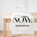 Realhomes Yesterday Tomorrow NOW Yazılı Dijital >Baskılı Süet Runner Realhomes