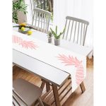 - SuetRunner-3404-Gorsel2 - Realhomes  Realhomes Beyaz Zeminde Pembe Ananas Tasarımlı Dijital Baskılı Süet Runner Realhomes