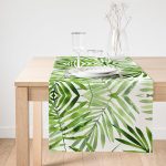 - SuetRunner-3405-Gorsel1 - Realhomes  Realhomes Suluboya İnce Yapraklar Modern Tasarımlı Dekoratif Süet Runner Realhomes