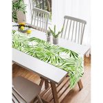 - SuetRunner-3405-Gorsel2 - Realhomes  Realhomes Suluboya İnce Yapraklar Modern Tasarımlı Dekoratif Süet Runner Realhomes