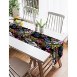 RealHomes Özel Tasarımlı Dijital Baskılı Dekoratif Süet Runner Realhomes