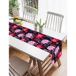 RealHomes Özel Tasarımlı Dijital Baskılı Dekoratif Süet Runner Realhomes