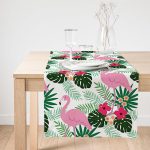 RealHomes Özel Tasarımlı Dijital Baskılı Dekoratif Süet Runner Realhomes