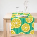 - SuetRunner-3471-Gorsel1 - Realhomes  Realhomes Yeşil Zeminde Limonlar Özel Tasarımlı Süet Runner Realhomes