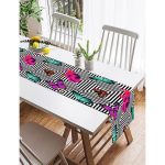 RealHomes Özel Tasarımlı Dijital Baskılı Dekoratif Süet Runner Realhomes