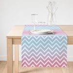 - SuetRunner-3514-Gorsel1 - Realhomes  Realhomes Pembe Mavi Zigzag Tasarımlı Dijital Baskılı Süet Runner Realhomes