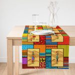 - SuetRunner-3522-Gorsel1 - Realhomes  Realhomes Etnik African Motifli Özel Tasarım Dekoratif Süet Runner Realhomes