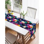 RealHomes Özel Tasarımlı Dijital Baskılı Dekoratif Süet Runner Realhomes