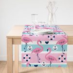 RealHomes Özel Tasarımlı Dijital Baskılı Dekoratif Süet Runner Realhomes