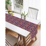 Realhomes Özel Tasarım 3D Renkli Üçgenler Dijital Baskılı Süet Runner Realhomes