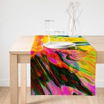 Realhomes Multi Renkler Dijital Baskılı Modern Süet Runner Realhomes