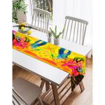 Realhomes Multi Renkler Dijital Baskılı Modern Süet Runner Realhomes