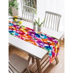 Realhomes Özel Tasarım Dijtal Baskılı Modern Süet Runner Realhomes