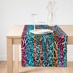 Realhomes Multi Renkler Dijital Baskılı Modern Süet Runner Realhomes