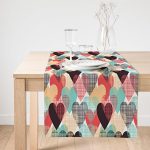 - SuetRunner-3631-Gorsel1 - Realhomes  Realhomes Renkli Kalpler Dijital Baskılı Süet Runner Realhomes